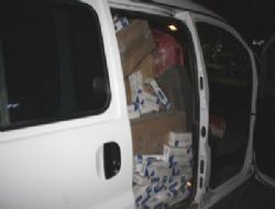 25 bin paket kaçak sigara yakalandı